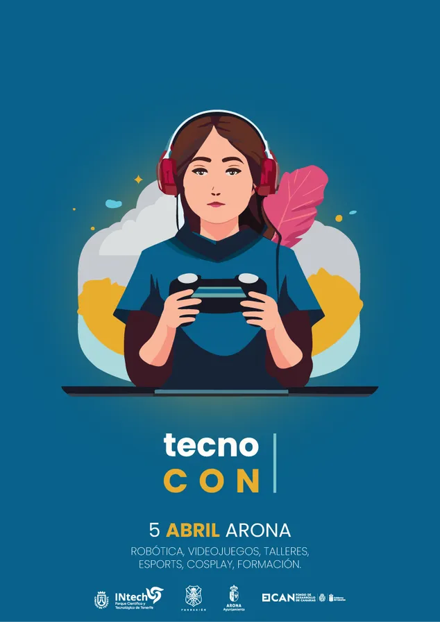 Cartel de TECNOCON, 5 de abril en Arona